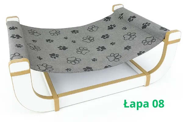 Leżak Stasiu wariant Łapa - wzór w łapki